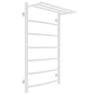 Полотенцесушитель водяной Laris Классик 73208024БМ  с полкой П7 50x80см белый матовый