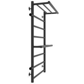 Полотенцесушитель водяной Laris Лавина 73208028ЧМ левый с полками П9 50x80см чёрный матовый