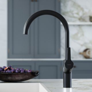 Смеситель для кухни Damixa Eclipse с каналом для питьевой воды чёрный матовый 310721300