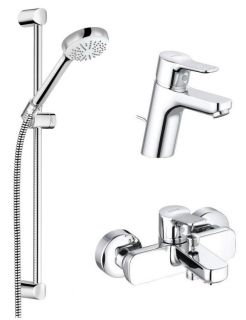 Душевой комплект Kludi Pure&Easy 3в1 376850565 хром