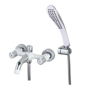 Смеситель для ванны Gappo G3249 белый/хром