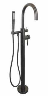 Напольный смеситель для ванны Paini Cox 78PZ136LM чёрный матовый