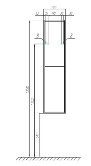 Шкаф Акватон Ривьера белый матовый 1A239203RVX20