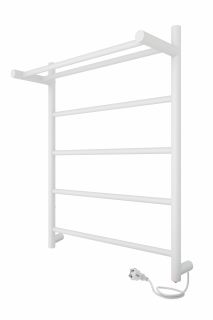 Полотенцесушитель электрический Indigo Line LСLE60-50WMPR с полкой 60x50 см белый матовый