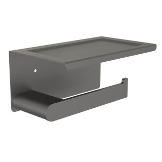 Держатель для туалетной бумаги с полочкой Knotlor PH102GM, оружейная сталь