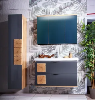 Пенал Бриклаер Форест 4627125414671 35 см дуб золотой/антрацит