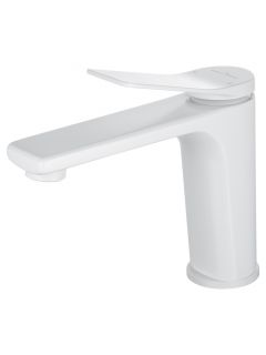 Смеситель для раковины Wonzon & Woghand WW-XH-012-MW белый матовый