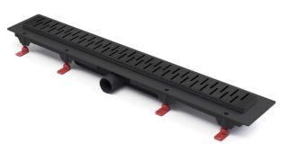 Душевой лоток Paini Medium CH750MC 75см чёрный матовый