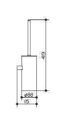 Ершик для унитаза Keuco Collection Moll 12769290101 хром