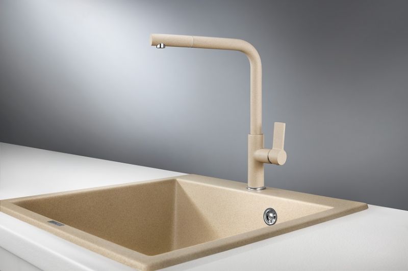 Смеситель для кухни Granula 2502, ПИРИТ бежевый