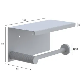 Держатель для туалетной бумаги с крышкой Boheme Uno 10971-CR хром