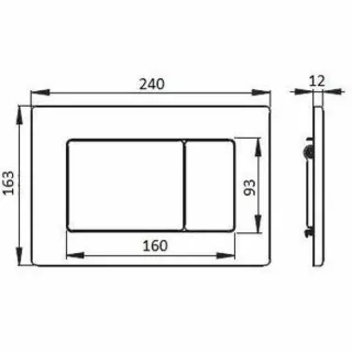 Кнопка смыва Boheme 650-BR бронза