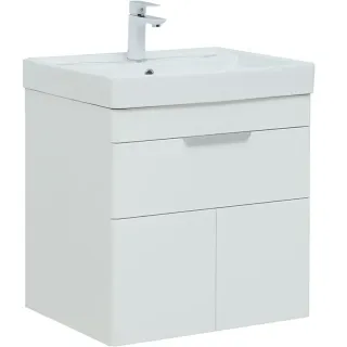 Тумба под раковину Aquanet Ирис New 310148 60 см белый глянец
