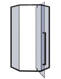 Душевой уголок Cerutti SPA C3AB 90x90см чёрный