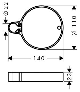 Мыльница Hansgrohe Cassetta'C 28678000