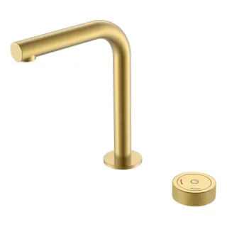 Автоматический смеситель для раковины Boheme Tech 158-MG золото матовое