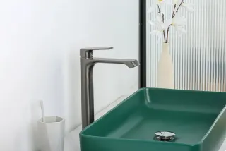 Смеситель для раковины Frap F1071-29 Оружейная сталь