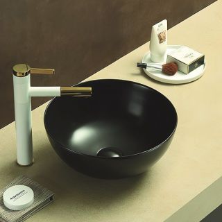 Раковина Art&Max 35см чёрный матовый AM-107-MB