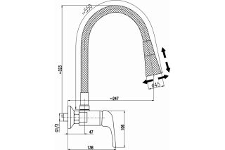 Смеситель для кухни Rav Slezak Sazava SA302.5/13S хром серый