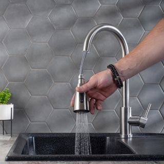 Смеситель для кухни РМС SUS124-017F-2 нержавеющая сталь