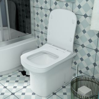 Унитаз приставной Maretti Veneto безободковый с микролифтом, VE10PRBM61-844, белый