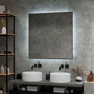 Зеркало с подсветкой Art&Max Sorrento 100см AM-Sor-1000-1000-DS-F