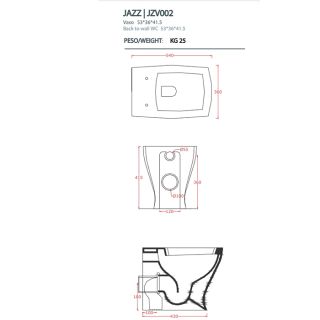 Унитаз Artceram JAZZ JZV002 01 00 белый