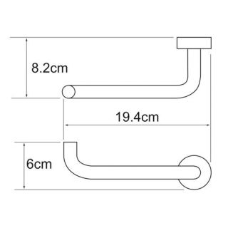 Wasserkraft Donau K-9496 Держатель туалетной бумаги