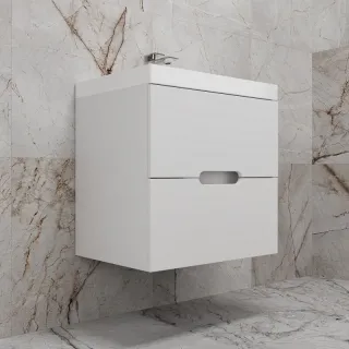 Подвесная тумба под раковину Style Line Матис ЛС-00002444 60 см белый матовый