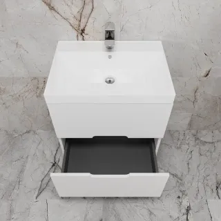 Подвесная тумба под раковину Style Line Матис ЛС-00002445 70 см белый матовый