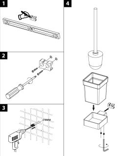 Ёршик для унитаза Lemark Smooth Line 9761019 с держателем хром