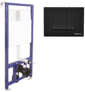 Инсталляция для унитаза Berges Novum S5 с кнопкой soft touch чёрный 040245