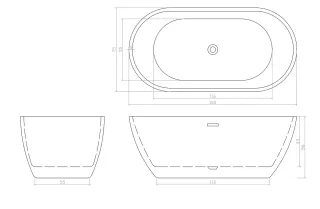 Ванна акриловая Ceruttispa d'Iseo CT9903 160x75 см белый