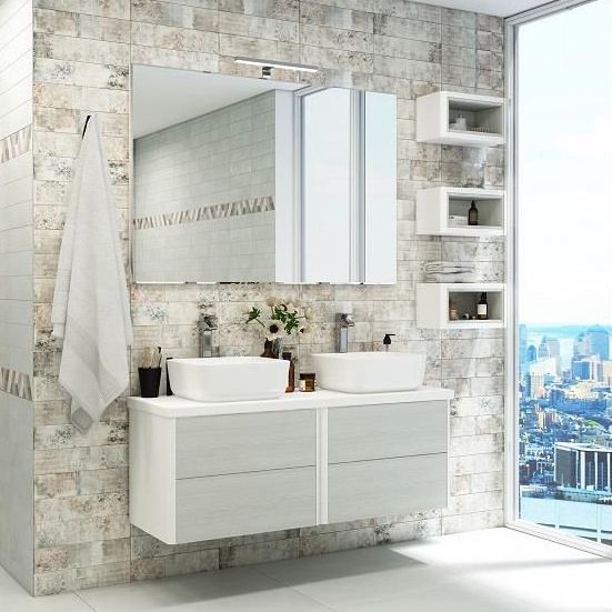 Модуль для зеркала Акватон Брук дуб латте 1A201003BCDL0