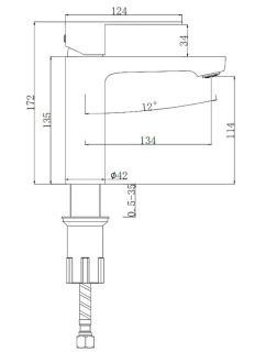 Смеситель для раковины Splenka S222.10.05 сатин
