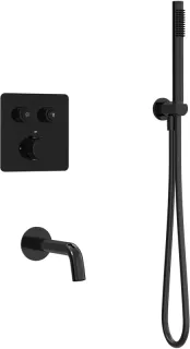 Душевой комплект Milleau Tissage  TERMO 2SBIT/324.10-GB черный