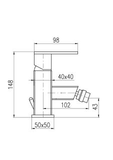 Смеситель для биде Rav Slezak Loira LR545.5KZ золото