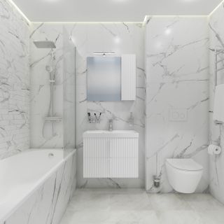 Подвесная тумба под раковину Санта Юпитер 700366 70 см белый