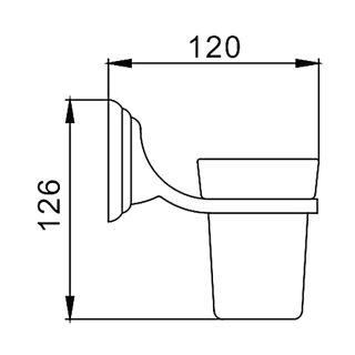 Стакан для ванной Frap F1506 хром