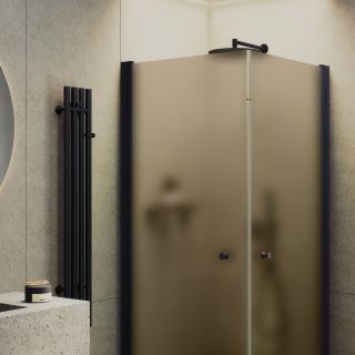 Душевой уголок MaybahGlass MGY-1301-6 90x90см чёрный