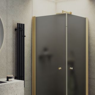 Душевой уголок MaybahGlass MGY-1295-3 80x80см золото