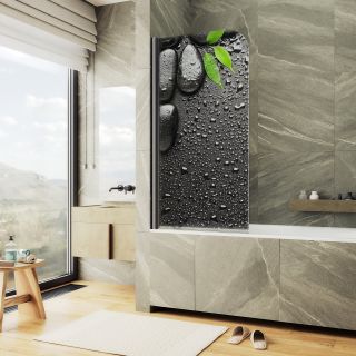 Шторка на ванну MaybahGlass ФП006 MGV-929-ФП006-6 70см фотопечать