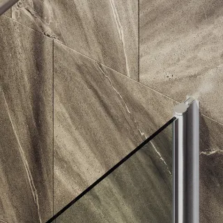 Шторка на ванну MaybahGlass MGV-599-5 70см хром матовый