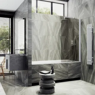 Шторка на ванну MaybahGlass MGV-616-1 70см белый