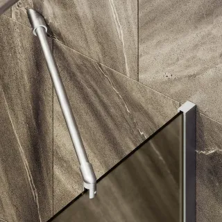 Шторка на ванну MaybahGlass MGV-249-5ш 30см хром матовый