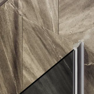 Шторка на ванну MaybahGlass MGV-608-5 50см хром матовый