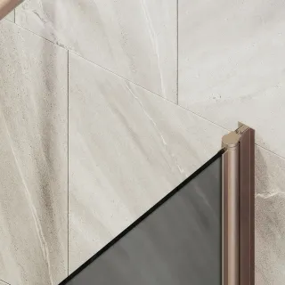 Шторка на ванну MaybahGlass MGV-609-2 50см бронза