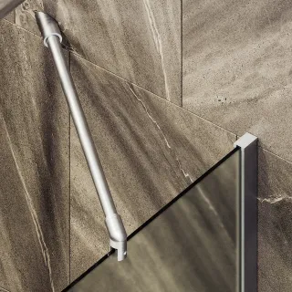 Шторка на ванну MaybahGlass MGV-253-5ш 30см хром матовый