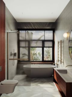 Душевая перегородка MaybahGlass MGD-728-2ш 79см бронза