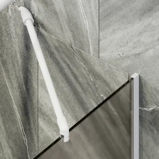 Шторка на ванну MaybahGlass MGV-249-1у 30см белый